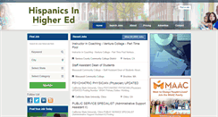 Desktop Screenshot of hispanicsinhighered.com