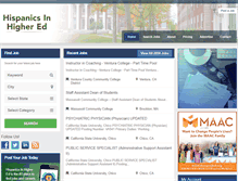 Tablet Screenshot of hispanicsinhighered.com